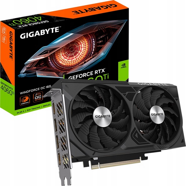 GPU RTX 4060TI 16GB GIGABYTE WINDFORCE OC